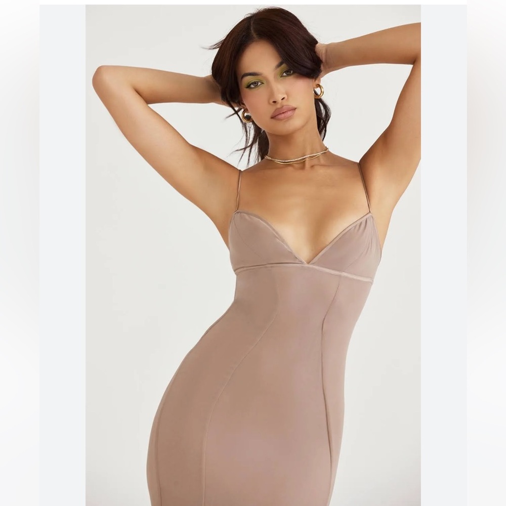 House of CB Loren latte corset maxi dress size small - Picture 12 of 14